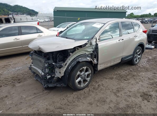 5J6RW2H89JL000066 2018 HONDA CR-V Желто-коричневый Передняя левая четверть