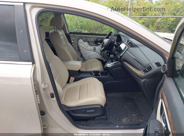 5J6RW2H89JL000066 2018 HONDA CR-V Желто-коричневый Вид салона спереди