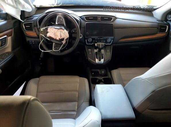 5J6RW2H89KA003482 2019 HONDA CR-V Gray Dashboard view
