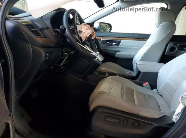 5J6RW2H89KA003482 2019 HONDA CR-V Gray Front interior view