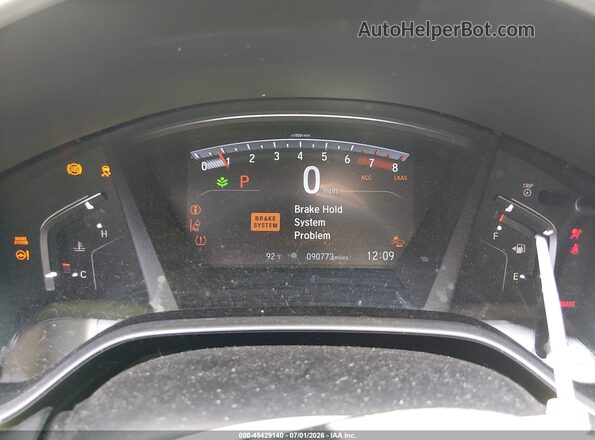 5J6RW2H89LL037539 2020 HONDA CR-V Silver Widok tylnych siedzeń