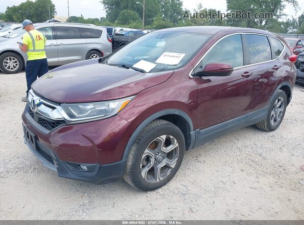 5J6RW2H8XHL014486 2017 HONDA CR-V Maroon Передня ліва чверть