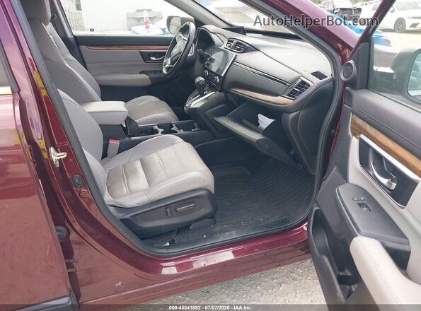 5J6RW2H8XHL014486 2017 HONDA CR-V Maroon Вид салону спереду