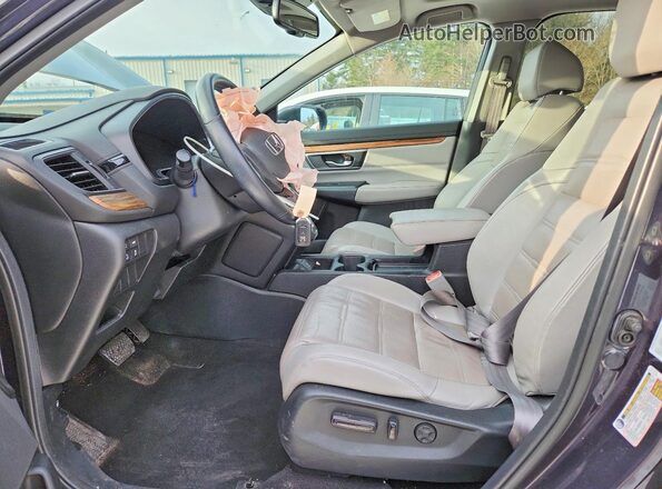 5J6RW2H8XHL024550 2017 HONDA CR-V Серый Вид салона спереди