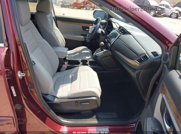 5J6RW2H8XHL032714 2017 HONDA CR-V Maroon Вид салону спереду