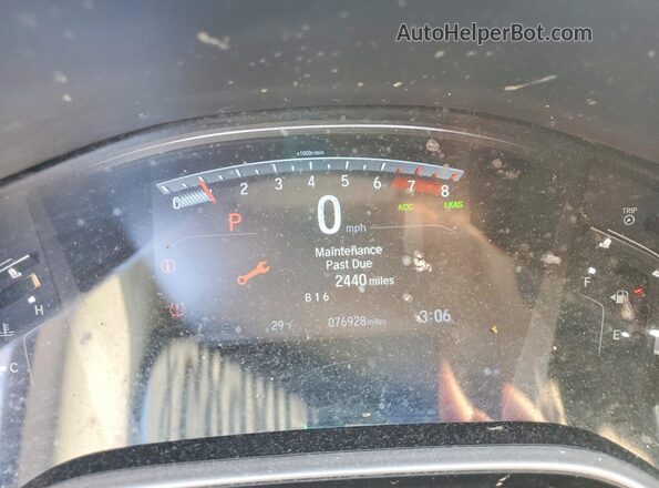 5J6RW2H8XMA001145 2021 HONDA CR-V Белый Вид щитка приборов
