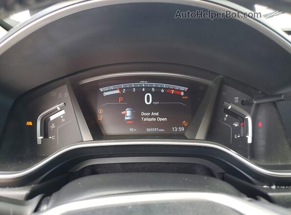 5J6RW2H97KL009083 2019 HONDA CR-V Burgundy Вид щитка приладів