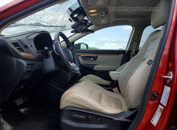 5J6RW2H97KL009083 2019 HONDA CR-V Burgundy Вид салону спереду