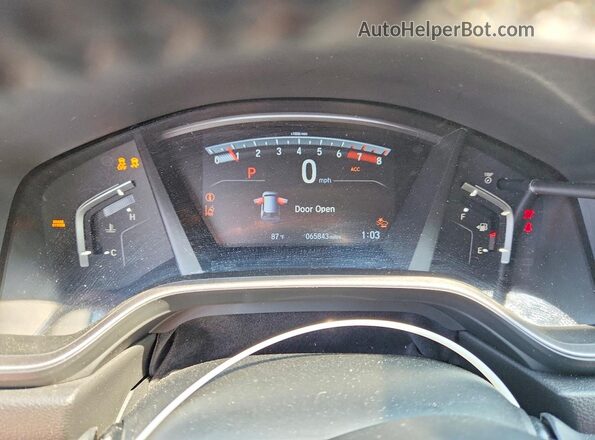 5J6RW2H99JL023436 2018 HONDA CR-V White Vista del cuadro de instrumentos