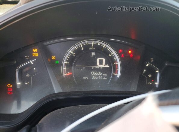5J6RW5H34KL004856 2019 HONDA CR-V Black Instrument cluster view