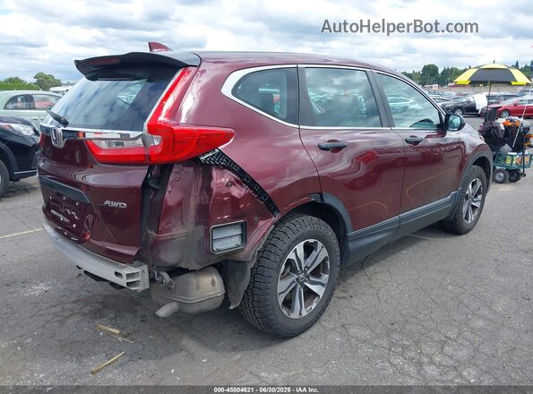 5J6RW6H3XKL004575 2019 HONDA CR-V Бордовый Задняя правая четверть