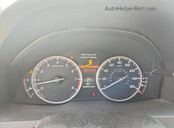5J8TB3H50GL011907 2016 ACURA RDX Серебряный Вид щитка приборов