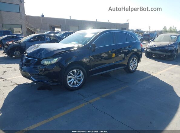 5J8TB3H59HL000504 2017 ACURA RDX Black Առջևի ձախ երեք քառորդ տեսարան