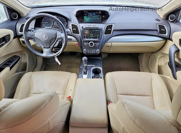 5J8TB3H71GL000609 2016 ACURA RDX White Widok deski rozdzielczej