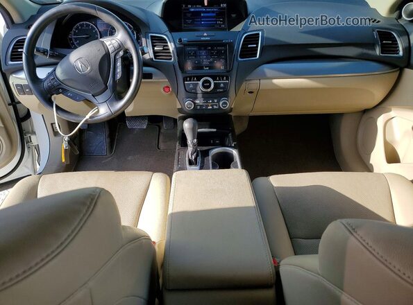 5J8TB3H76GL003179 2016 ACURA RDX White Widok deski rozdzielczej