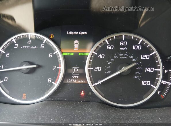 5J8TB4H33HL021191 2017 ACURA RDX Silver Հետևի նստատեղերի տեսք