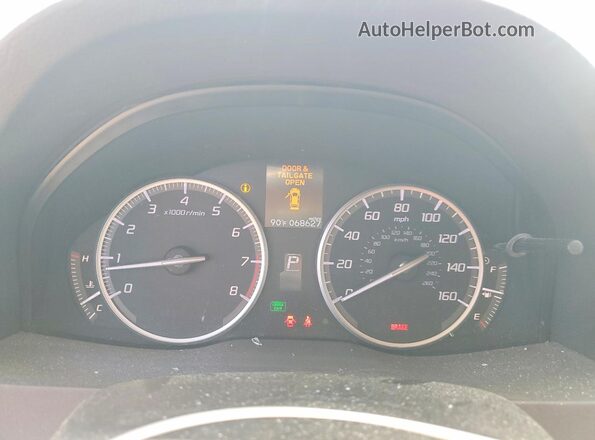5J8TB4H36GL011852 2016 ACURA RDX Black Սարքավորումների վահանակի տեսք
