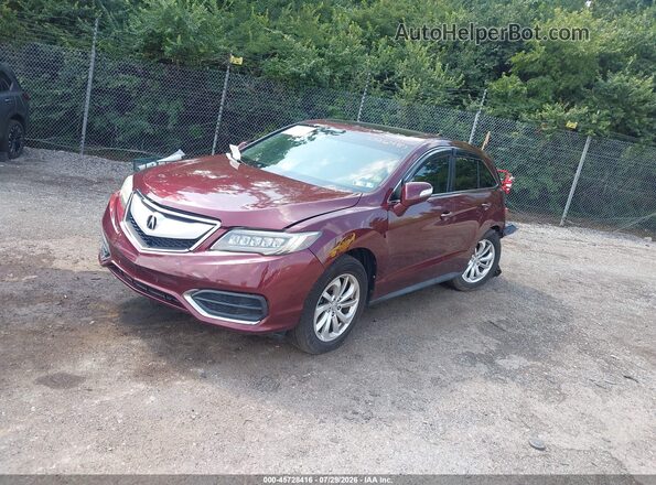 5J8TB4H37GL026487 2016 ACURA RDX Burgundy Vista tres cuartos delantera izquierda