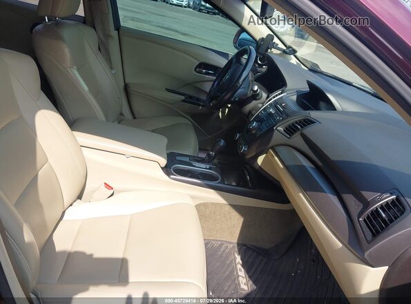 5J8TB4H37GL026487 2016 ACURA RDX Burgundy Vista interior delantera