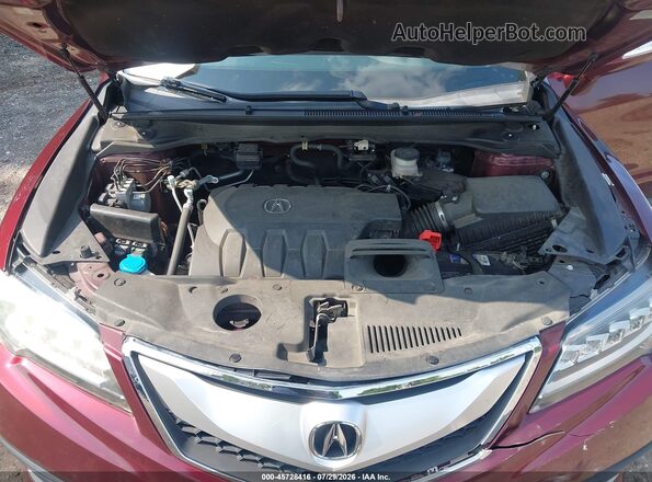 5J8TB4H37GL026487 2016 ACURA RDX Burgundy Vista trasera