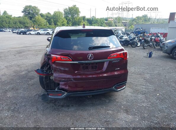 5J8TB4H37GL026487 2016 ACURA RDX Burgundy 