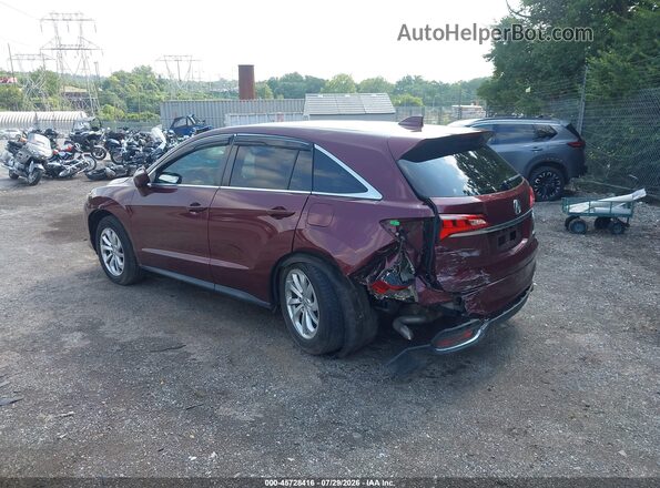 5J8TB4H37GL026487 2016 ACURA RDX Burgundy 
