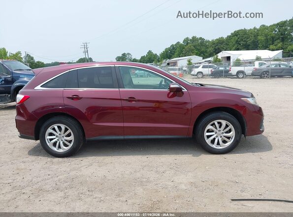5J8TB4H55GL008765 2016 ACURA RDX Maroon Rear interior view