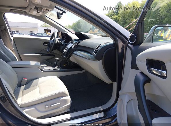 5J8TB4H56JL001055 2018 ACURA RDX Gray წინა სალონის ხედი