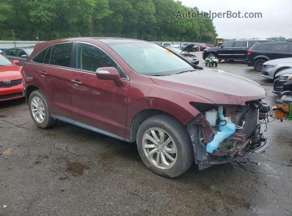 5J8TB4H57JL018270 2018 ACURA RDX Burgundy Delantero derecho