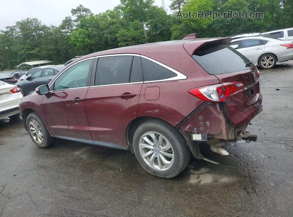 5J8TB4H57JL018270 2018 ACURA RDX Burgundy Trasero izquierdo