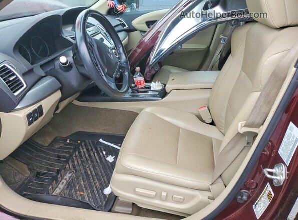 5J8TB4H57JL018270 2018 ACURA RDX Burgundy Vista interior delantera