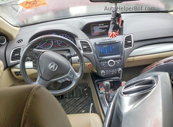 5J8TB4H57JL018270 2018 ACURA RDX Burgundy Vista del salpicadero