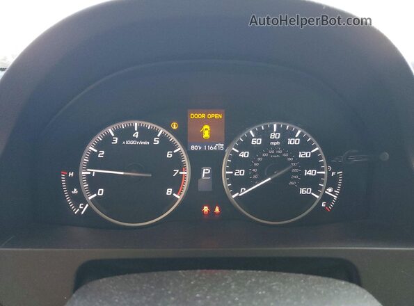 5J8TB4H58GL025852 2016 ACURA RDX Угольный Вид щитка приборов