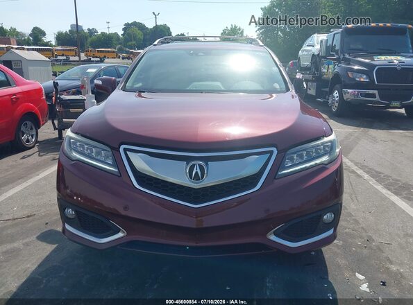 5J8TB4H73GL014601 2016 ACURA RDX Burgundy ხელსაწყოთა პანელის ხედი