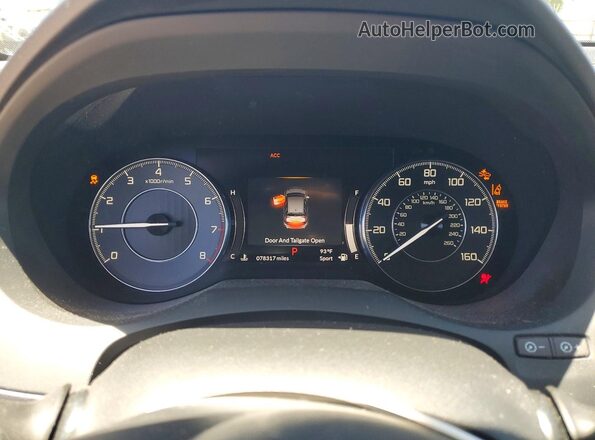 5J8TC1H31KL023024 2019 ACURA RDX White Սարքավորումների վահանակի տեսք