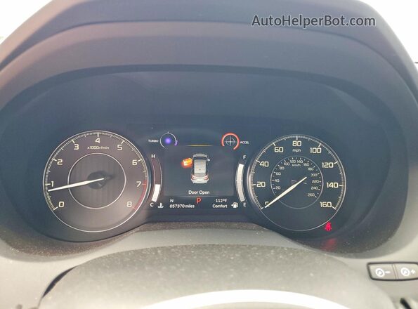 5J8TC1H31LL015538 2020 ACURA RDX Gray Instrument cluster view