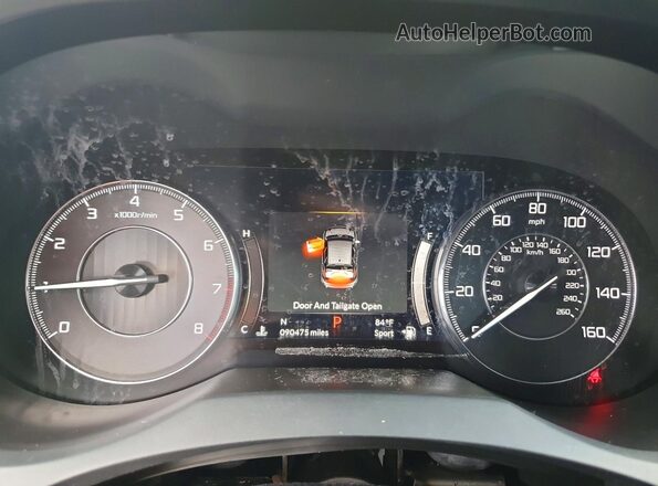 5J8TC1H33LL005142 2020 ACURA RDX Black Սարքավորումների վահանակի տեսք