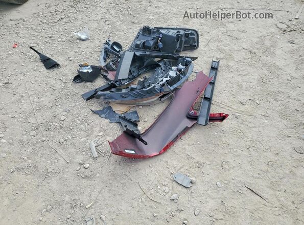5J8TC1H36ML021398 2021 ACURA RDX Red Vista de la etiqueta del VIN