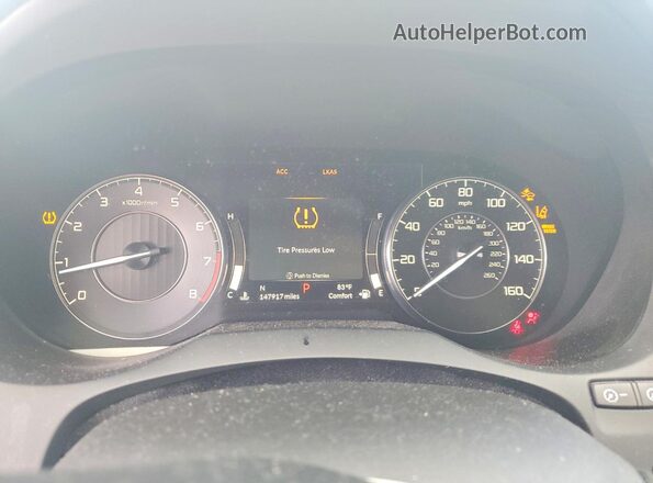 5J8TC1H38ML007034 2021 ACURA RDX White Вид щитка приладів