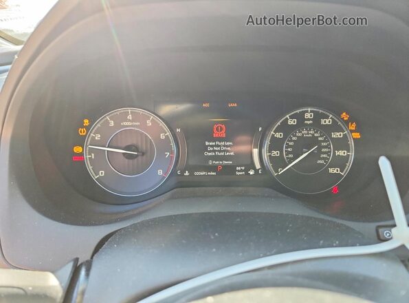 5J8TC1H39LL020597 2020 ACURA RDX White Instrument cluster view