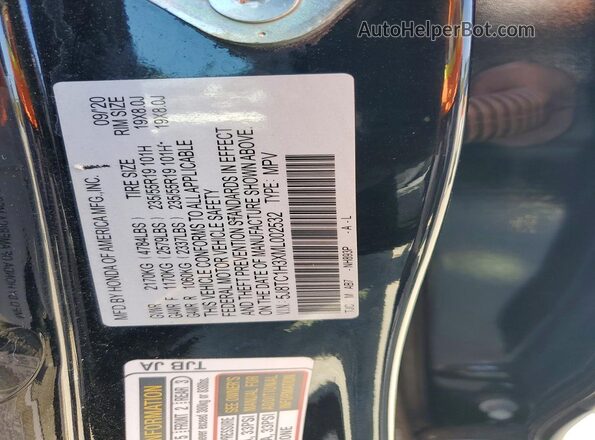 5J8TC1H3XML002532 2021 ACURA RDX Black სალონის 360-გრადუსიანი ხედი