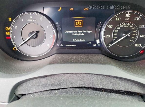 5J8TC1H5XML005626 2021 ACURA RDX Black Instrument cluster view