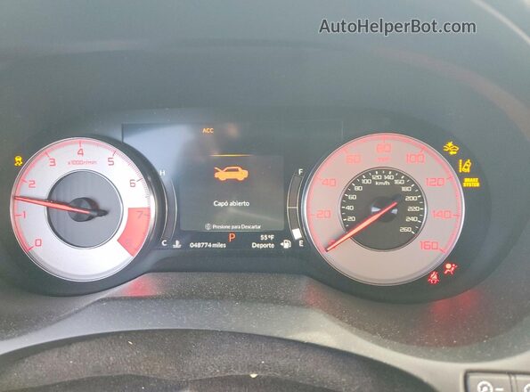 5J8TC1H68KL014640 2019 ACURA RDX Белый Вид щитка приборов