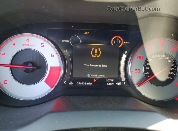 5J8TC1H68ML018514 2021 ACURA RDX Red Սարքավորումների վահանակի տեսք