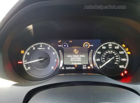 5J8TC1H76LL018471 2020 ACURA RDX Charcoal ხელსაწყოთა პანელის ხედი