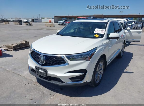 5J8TC1H7XKL016379 2019 ACURA RDX White Առջևի ձախ երեք քառորդ տեսարան