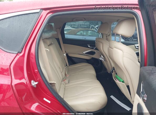 5J8TC2H32ML040858 2021 ACURA RDX Red Vista de la etiqueta del VIN