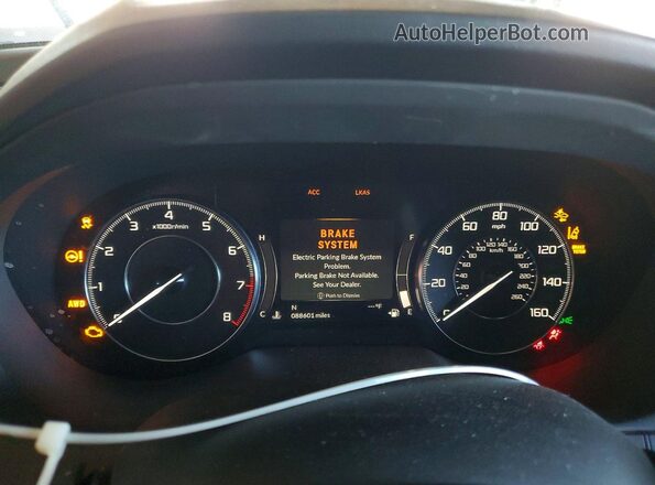 5J8TC2H34KL011892 2019 ACURA RDX Black Widok zestawu wskaźników