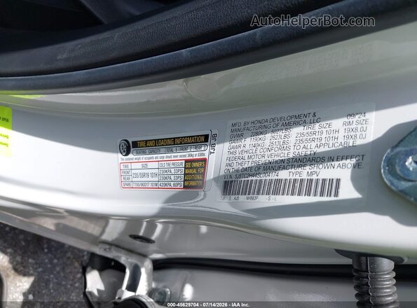 5J8TC2H44SL004174 2025 ACURA RDX White Vista del compartimento del motor