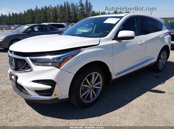 5J8TC2H50ML038172 2021 ACURA RDX White წინა მარცხენა ხედი სამი მეოთხედიდან